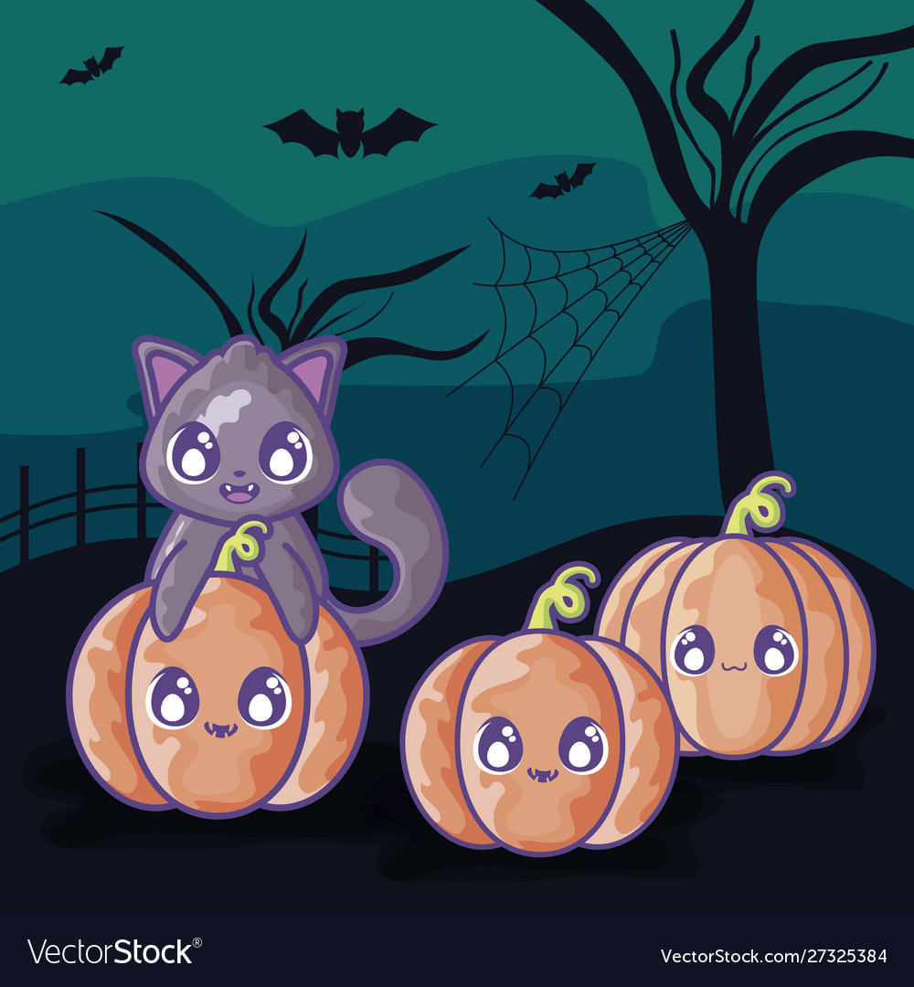 pumpkin cat cute