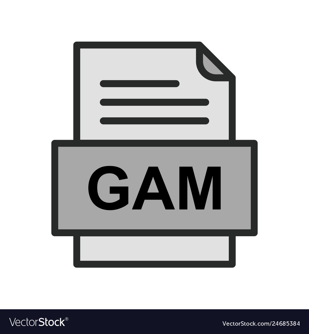 Gam file document icon