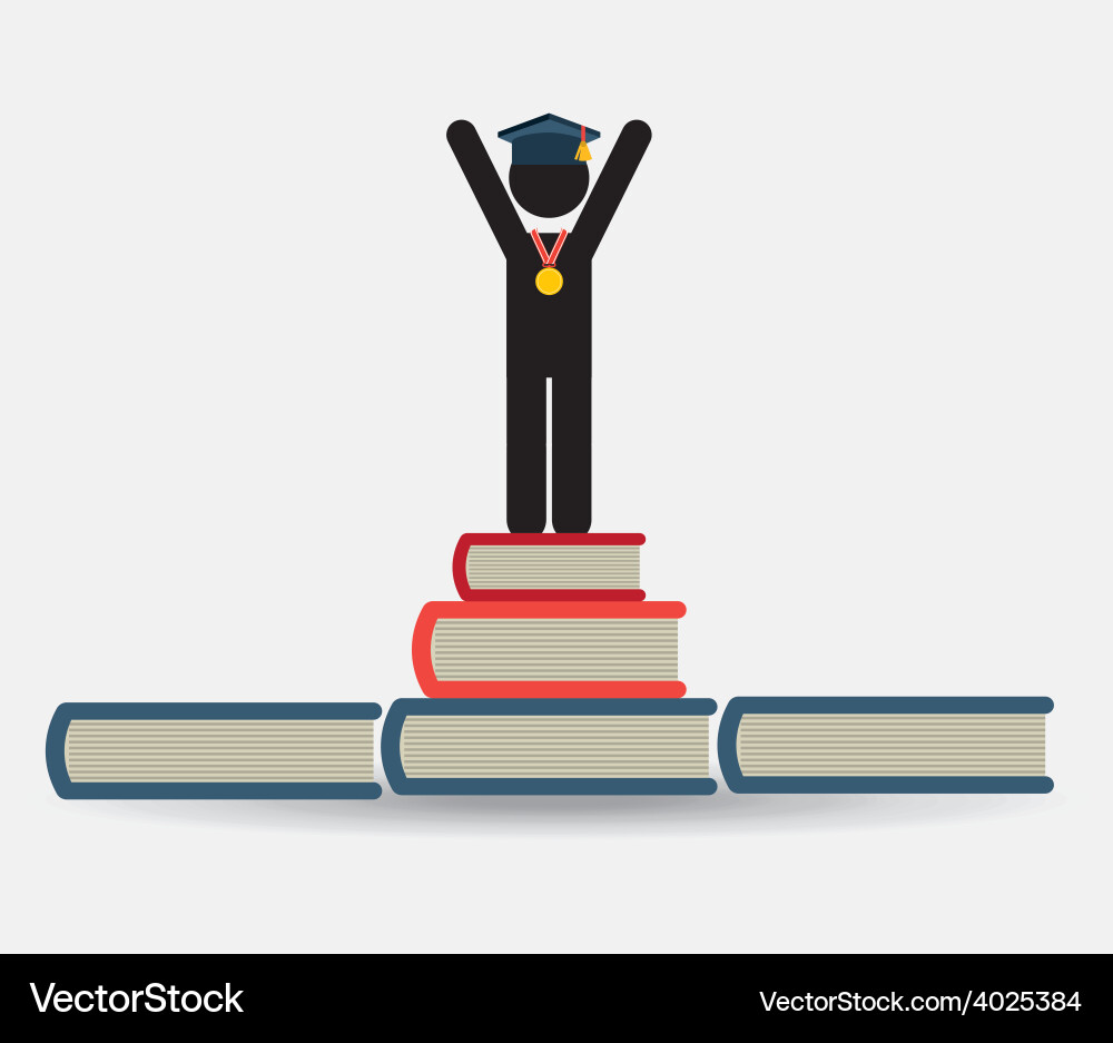 Graduation concept Royalty Free Vector Image - VectorStock