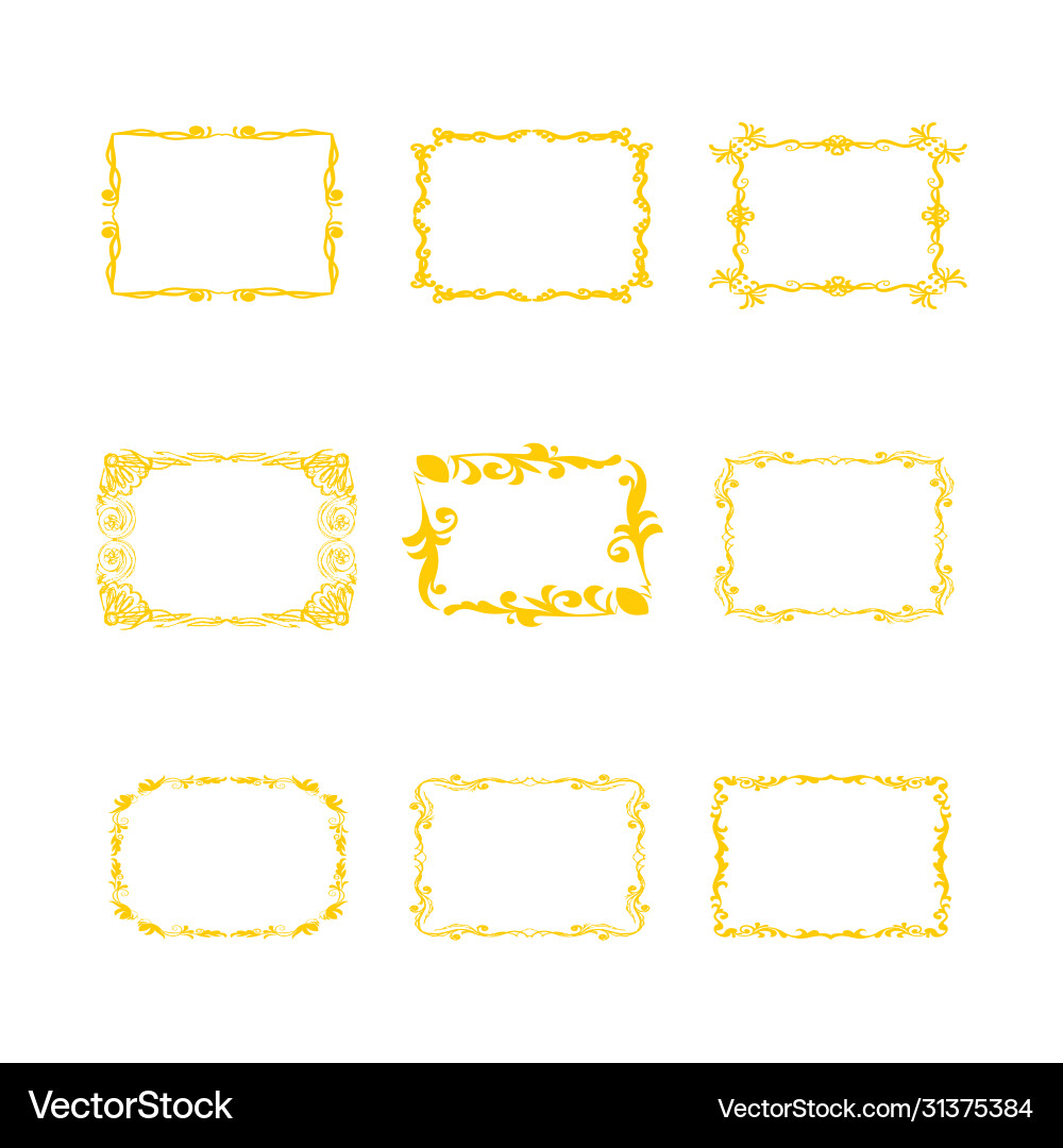 Grunge frames set Royalty Free Vector Image - VectorStock