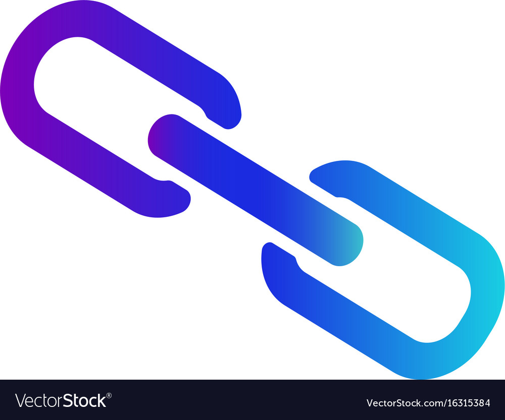 Download Icon links or hyperlinks internet sign Royalty Free Vector