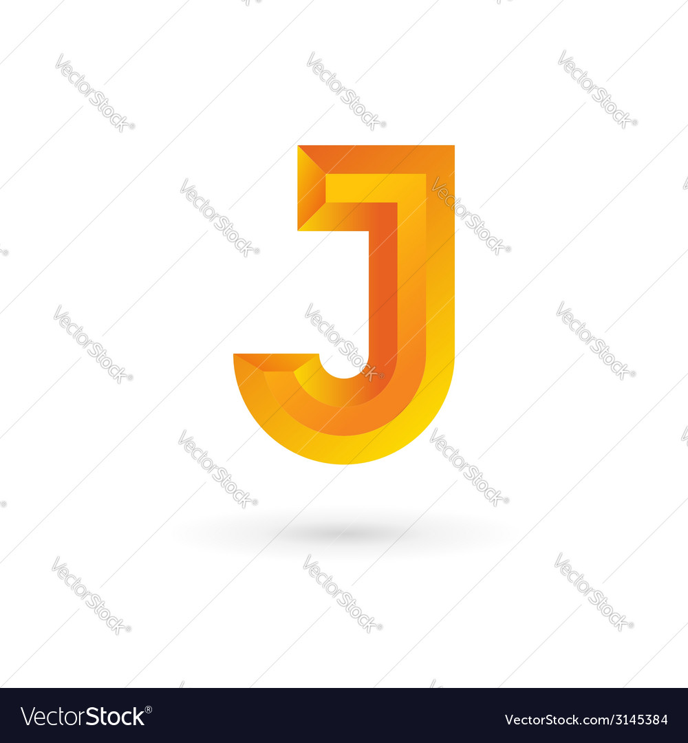 Letter j logo icon design template elements