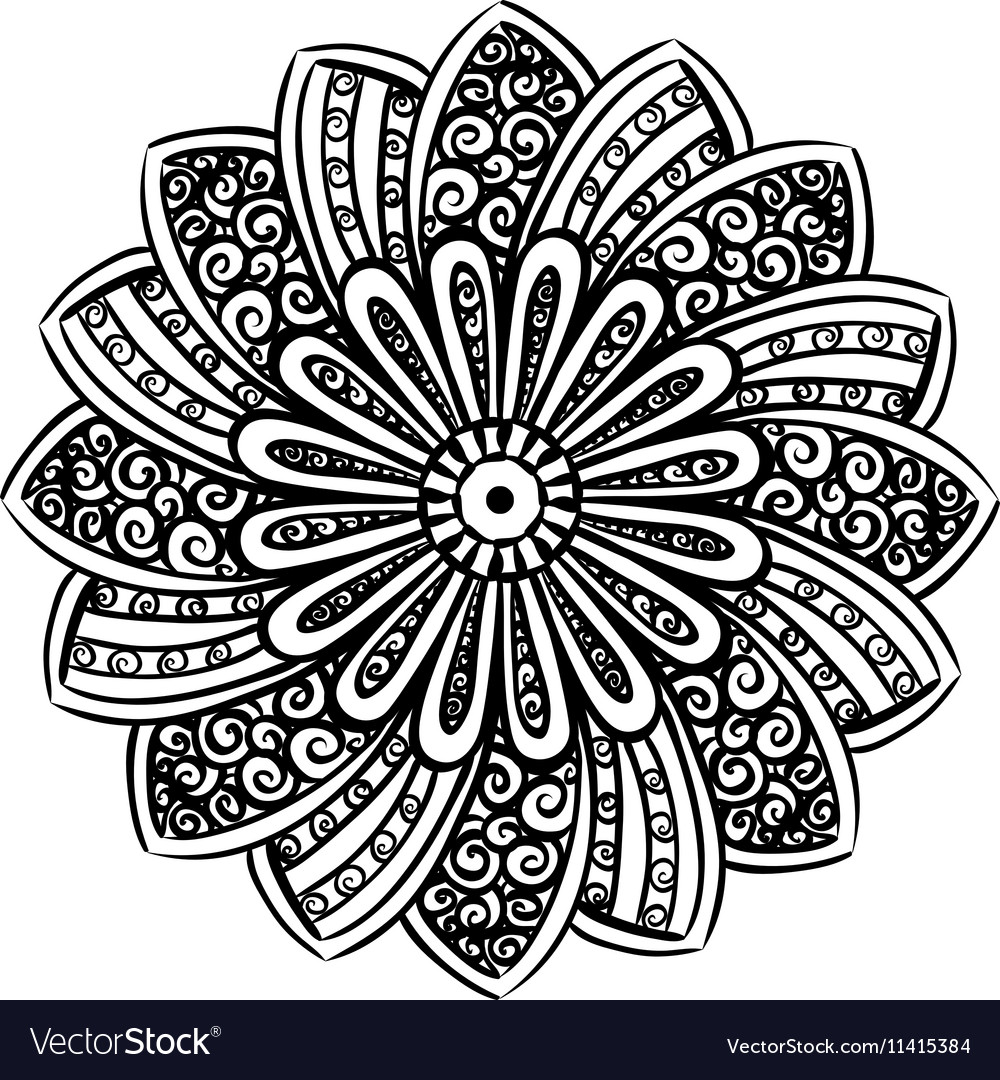 Mandala line art