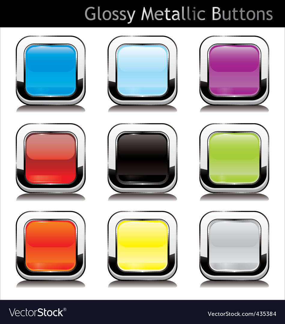 Metallic Button Set