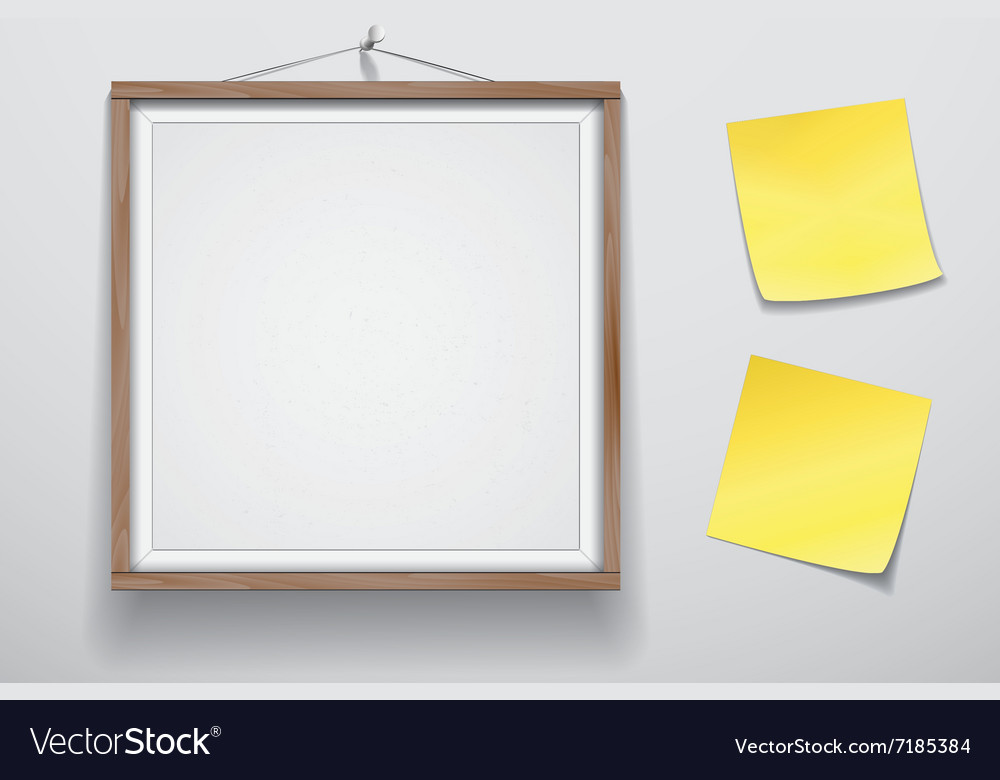 Mock up for presentation framed signboard with two