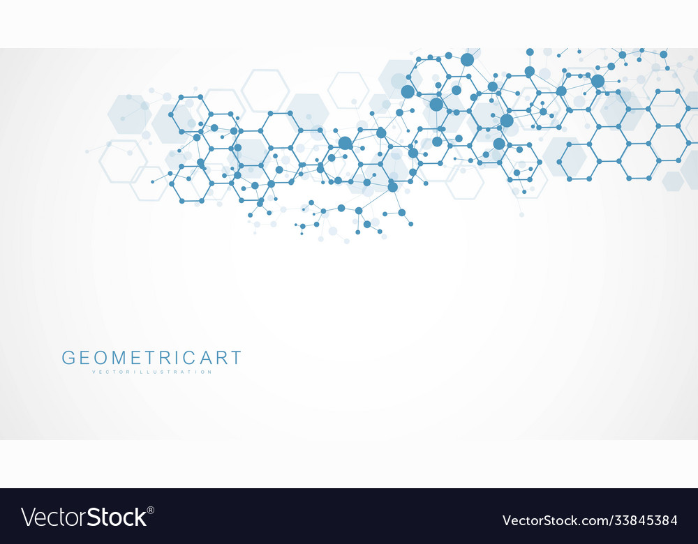 Science network pattern connecting lines and dots vector image Science network pattern connecting lines and dots