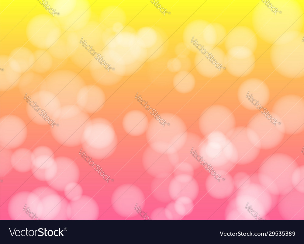 Bokeh gradient pink yellow background