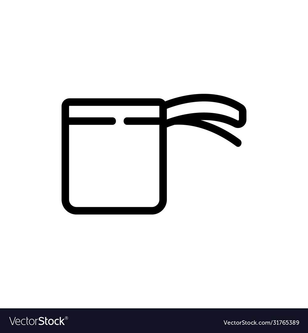 Cup kitchen ware icon outline Royalty Free Vector Image