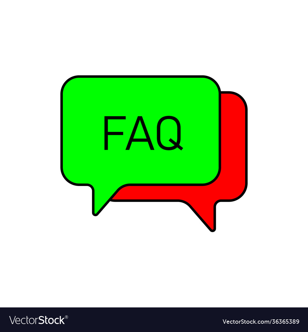 Questions speech bubble icon faq chat symbol