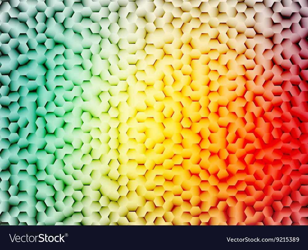 Simple colorful hexagonal background