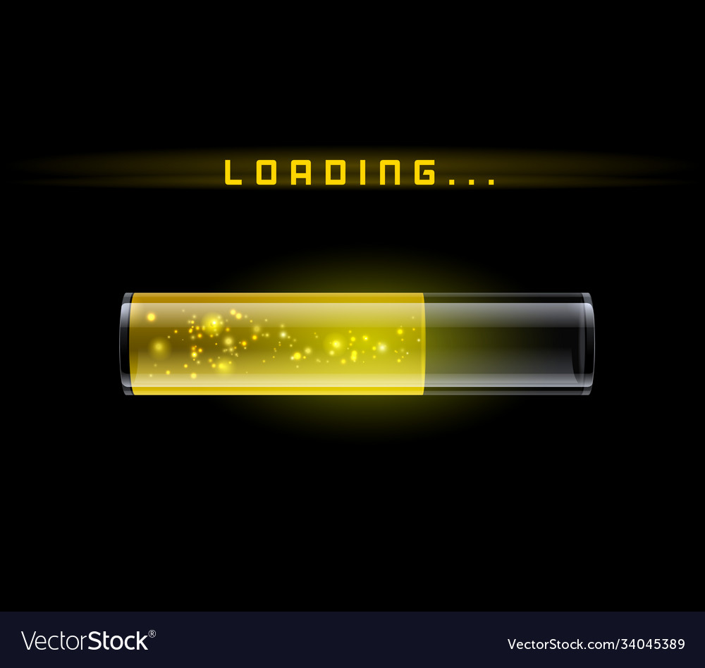 Yellow Loading Progress Bar