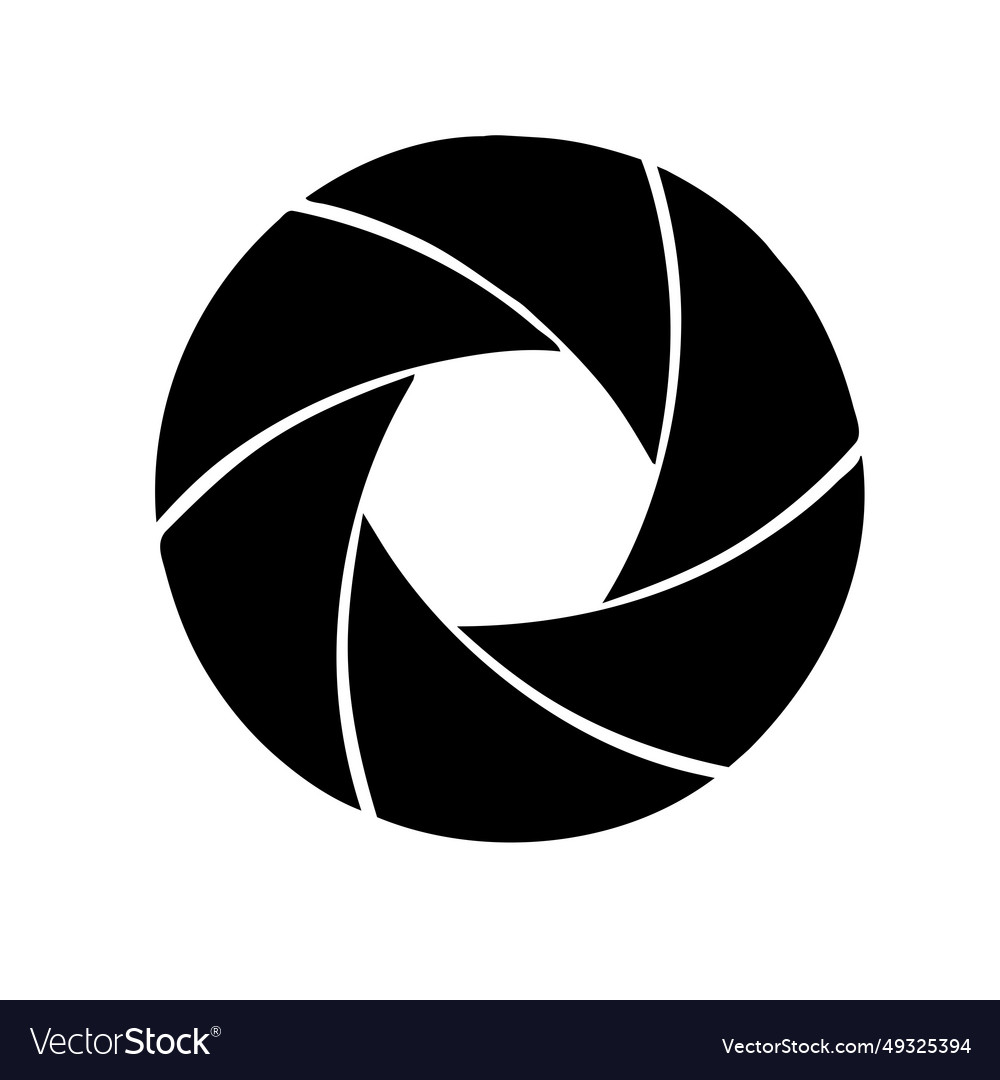 Camera shutter image Royalty Free Vector Image
