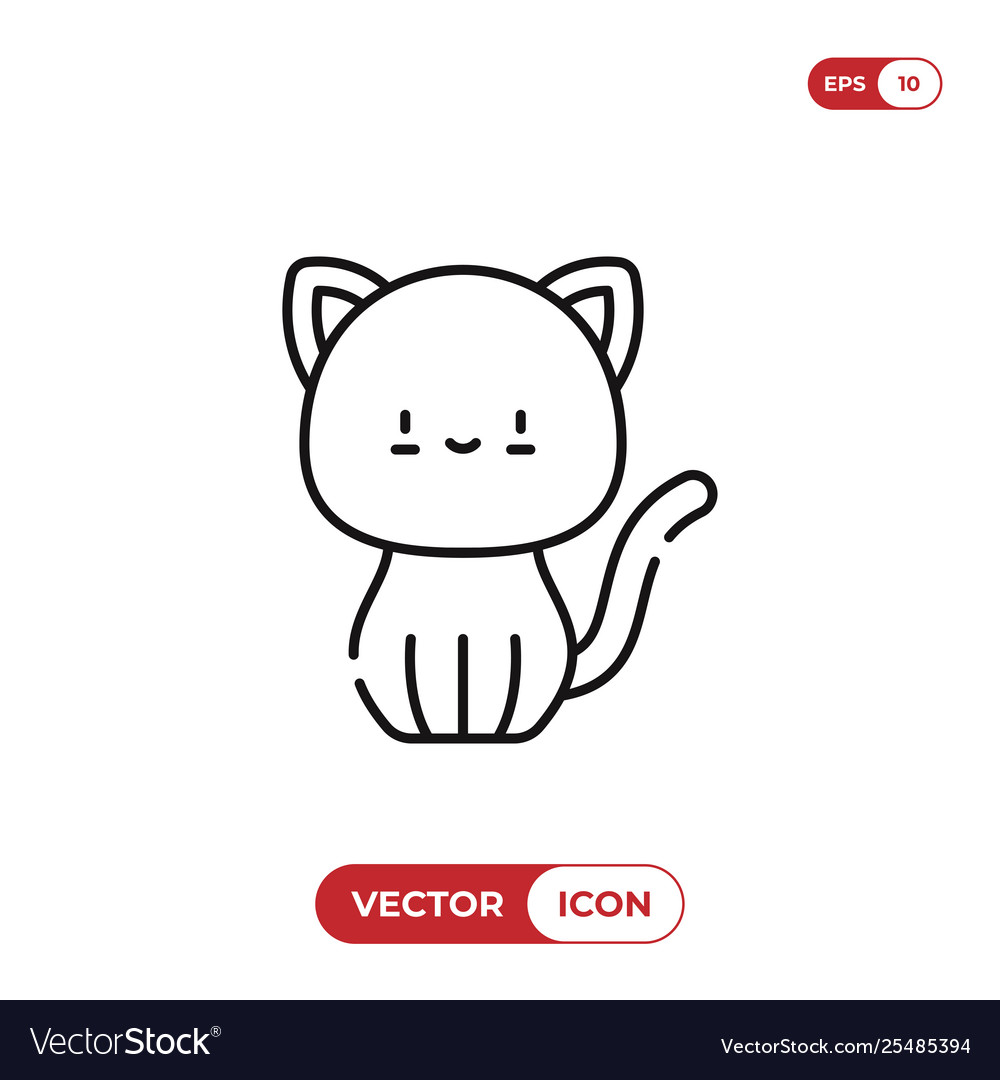 Cat icon vector image Cat icon