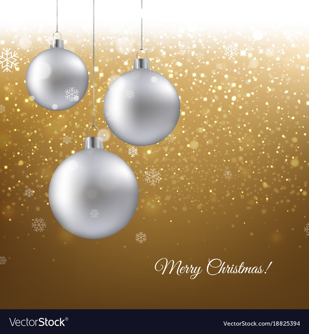 Golden Christmas Banner Royalty Free Vector Image