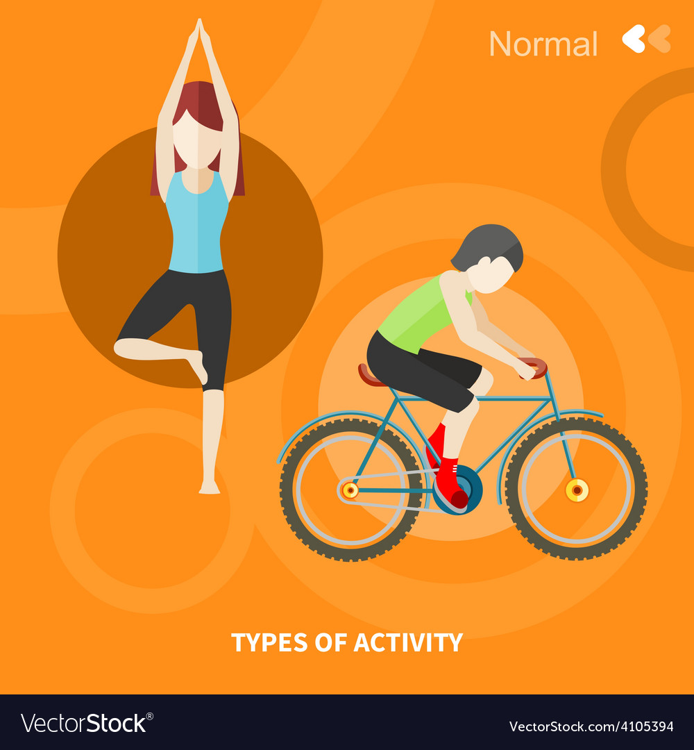 Healthy lifestyles daily routine Royalty Free Vector Image