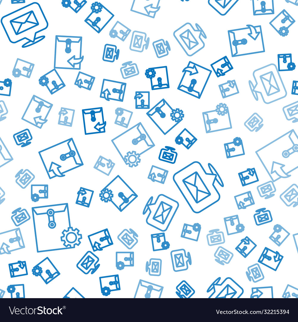 Set line envelope setting speech bubble vector image Set line envelope setting speech bubble