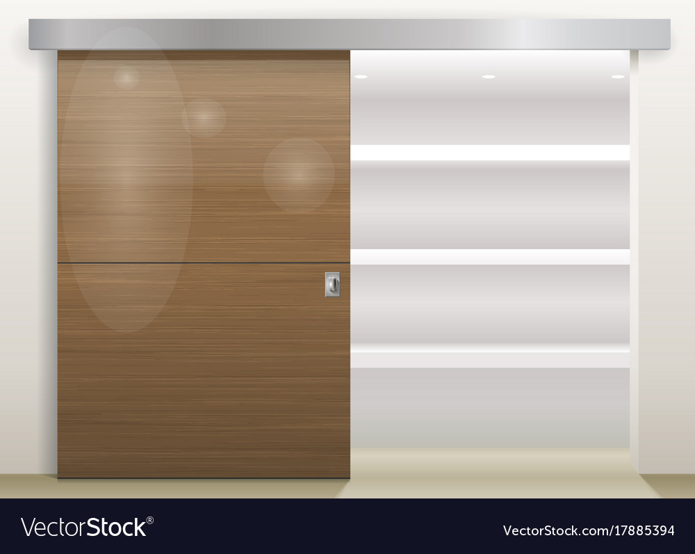 Sliding Door Wardrobe Royalty Free Vector Image