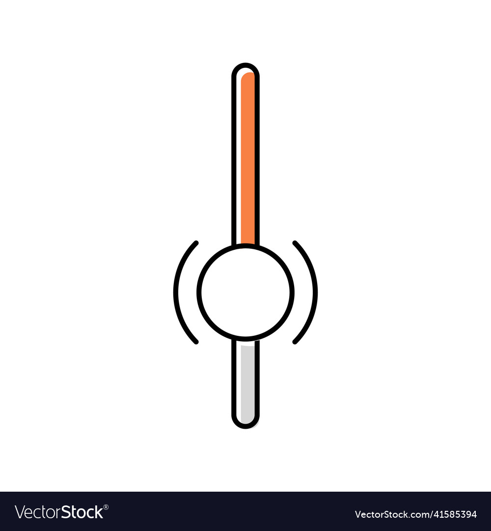 Ui scroll sign color icon vector image Ui scroll sign color icon