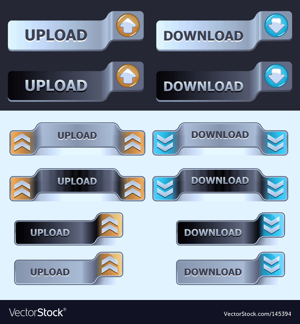 Upload and download button set