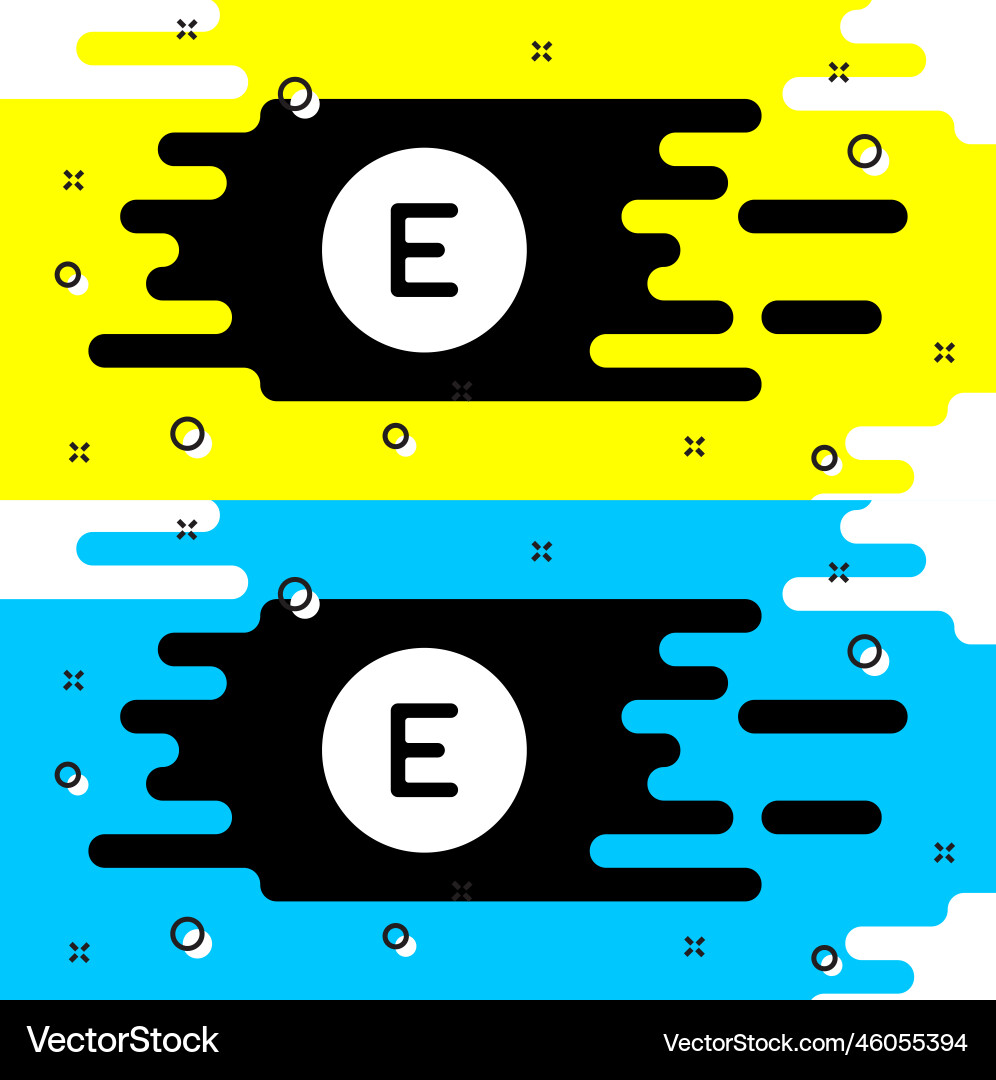 White compass west icon isolated on black Vector Image