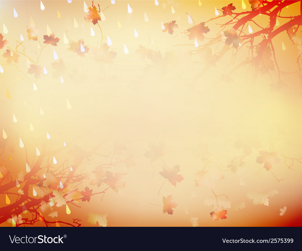 Autumnal background with maple leaves eps 10