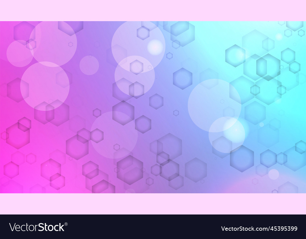 Hexagon abstract gradient background random vector image Hexagon abstract gradient background random