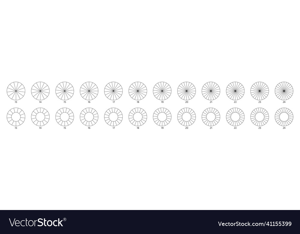 Pie chart icon segment slice sign circle section