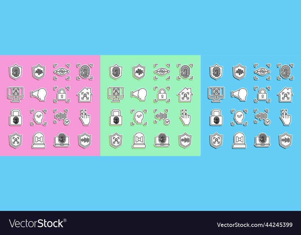 Set line shield voice recognition fingerprint