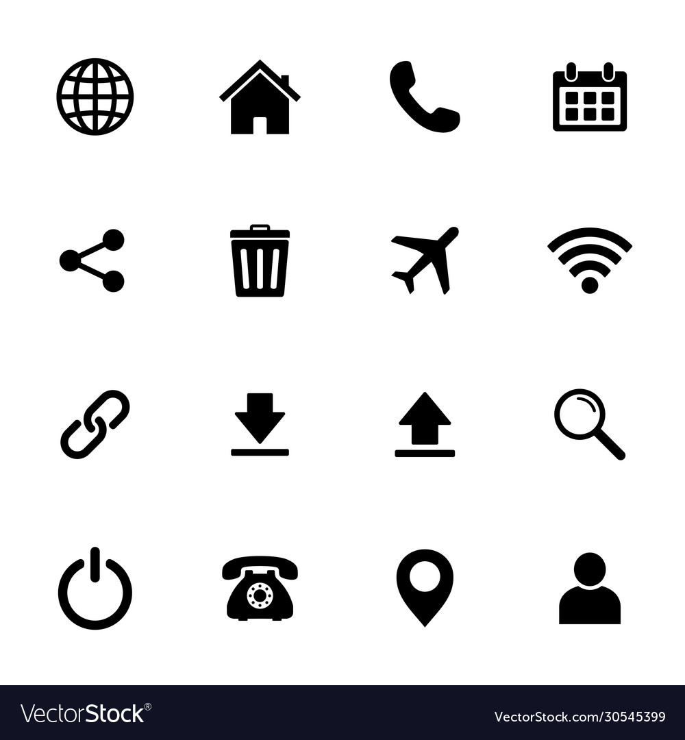 Website icon set web symbol