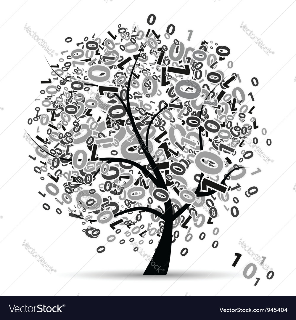 Digital Tree with Numbers