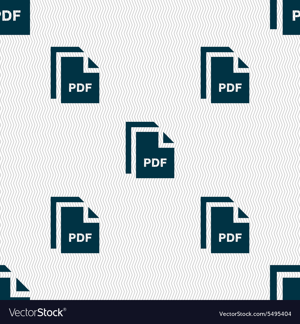 File pdf icon sign seamless pattern with geometric