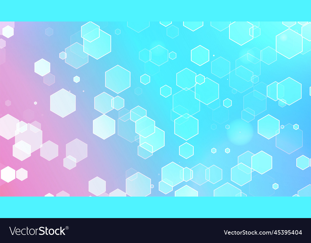 Hexagon Gradient Abstract Background