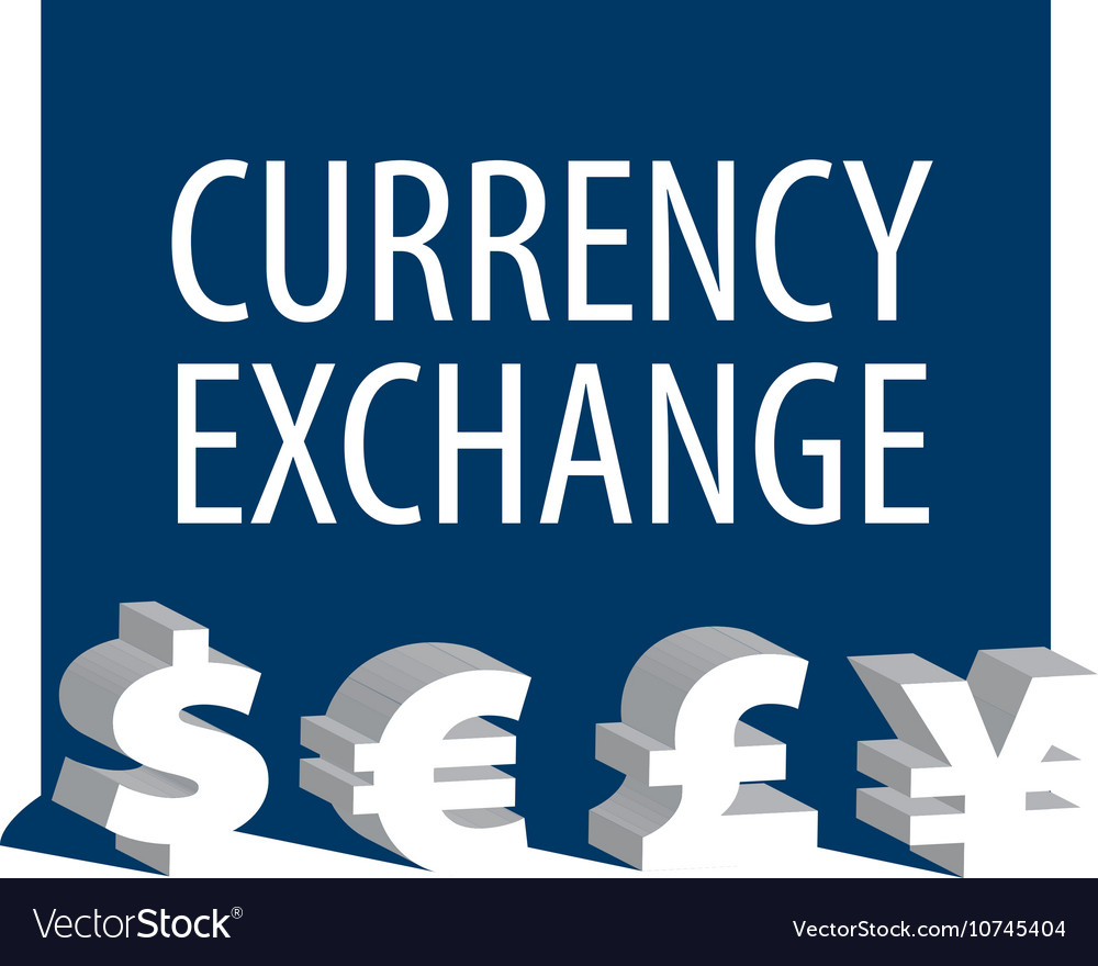 Logo currency exchange Royalty Free Vector Image