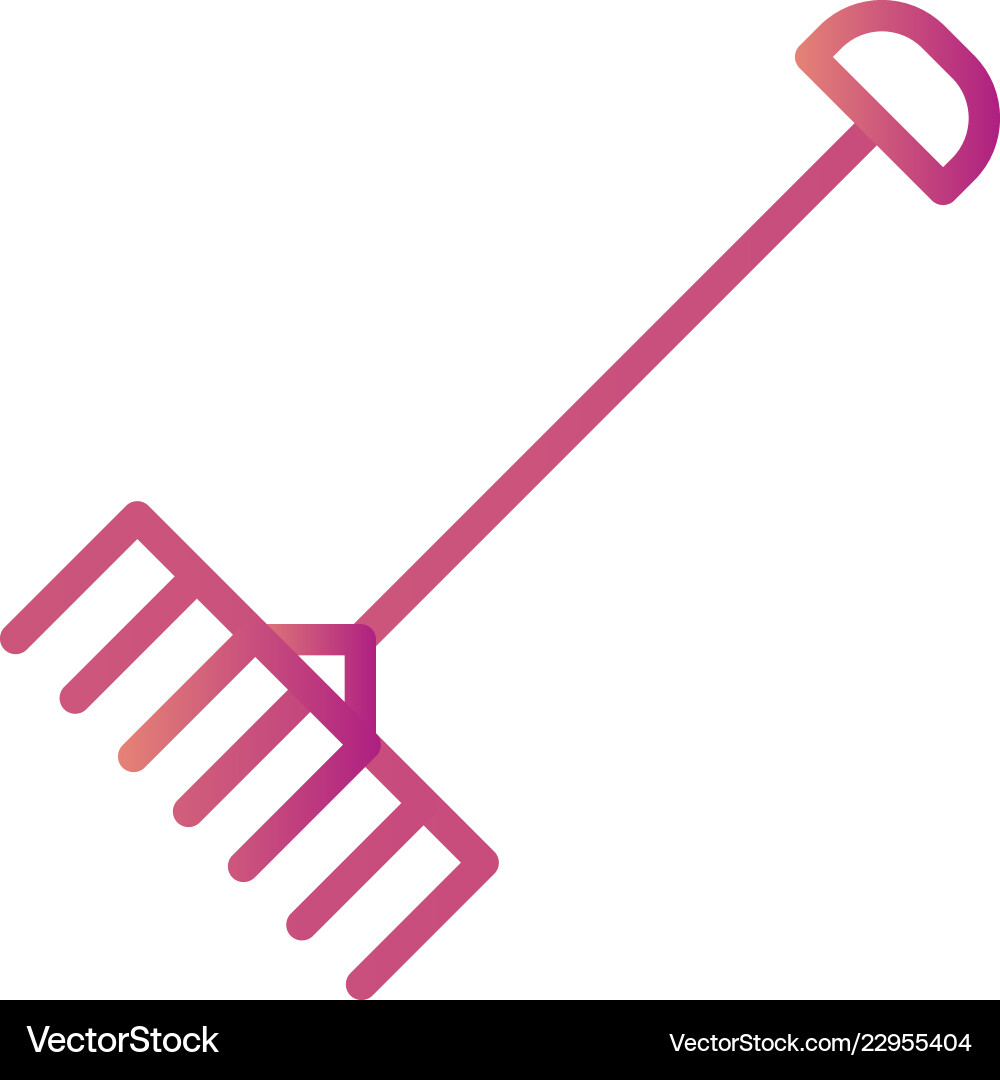 Rake icon Royalty Free Vector Image - VectorStock