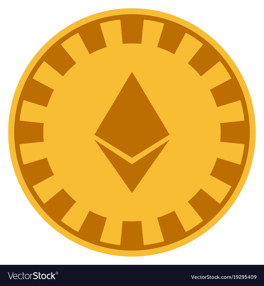 Ethereum Kristall Gold Casino Chip