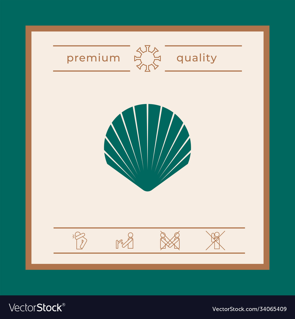 Shell symbol icon elements for your design