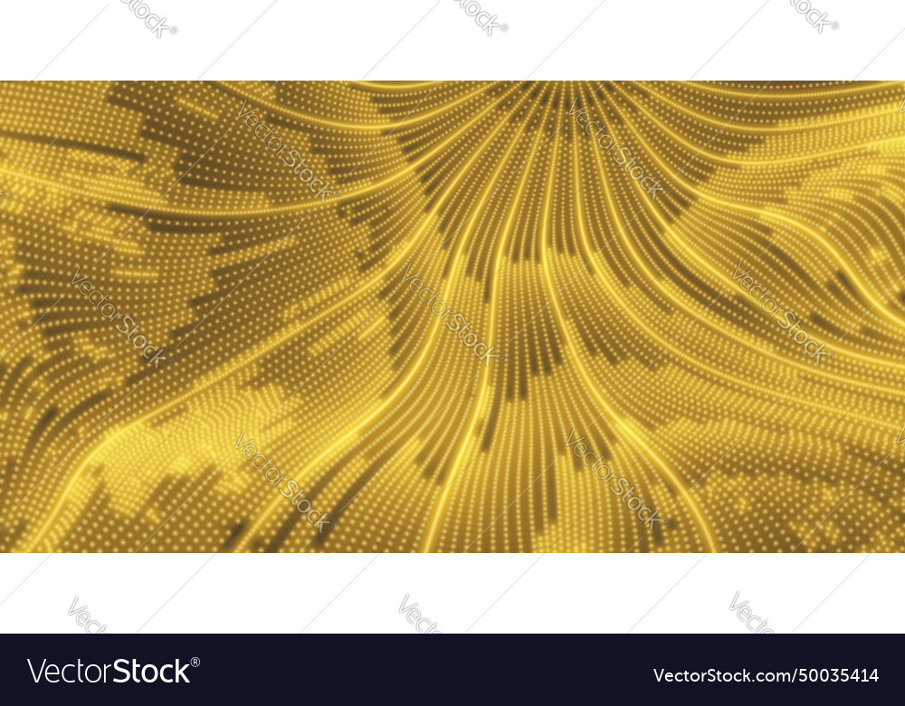 Array with dynamic particles 3d futuristic vector image Array with dynamic particles 3d futuristic