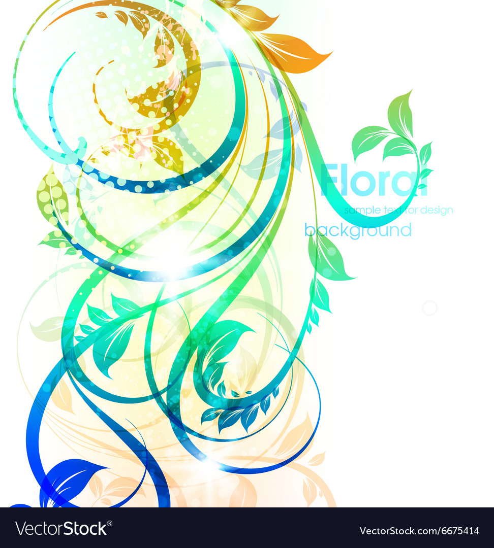 Elegant Floral Swirl Background