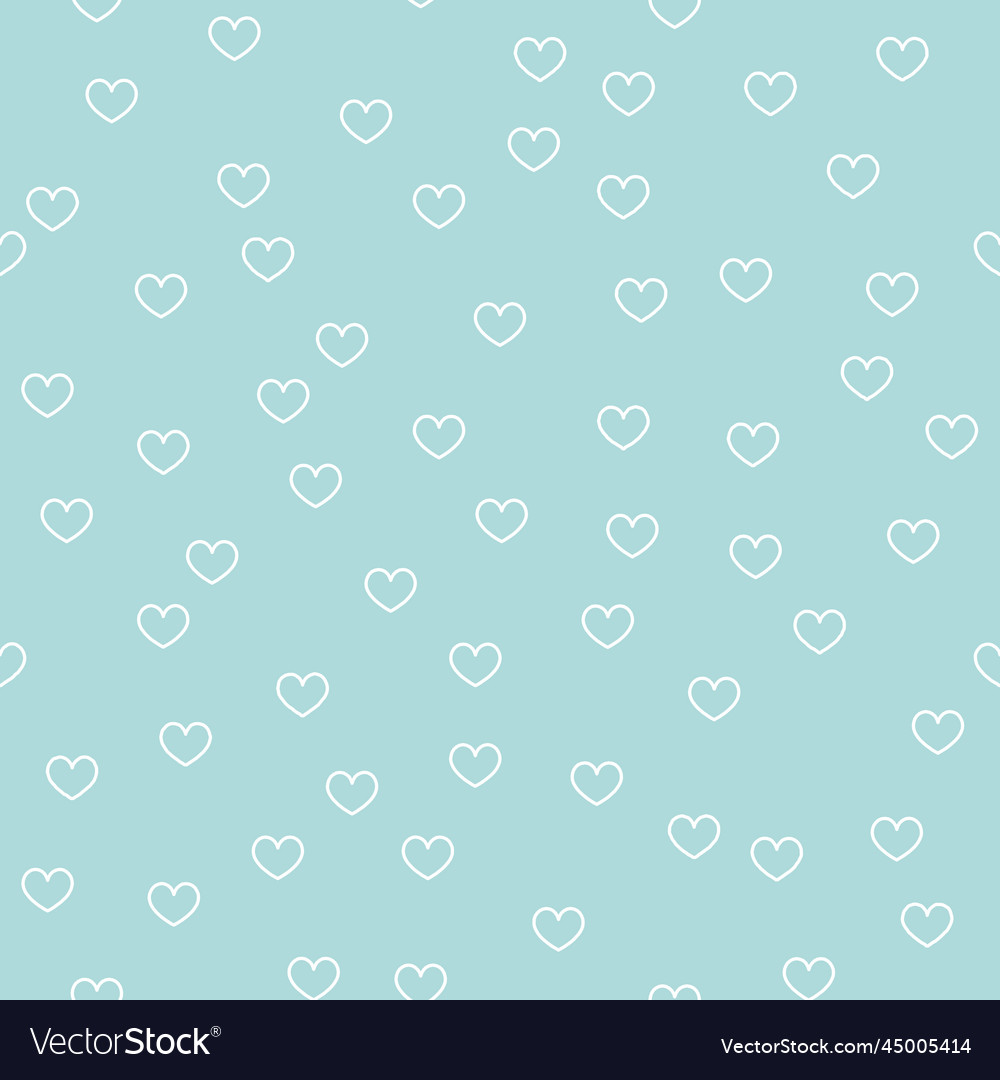 Heart pattern design with simple outline hearts