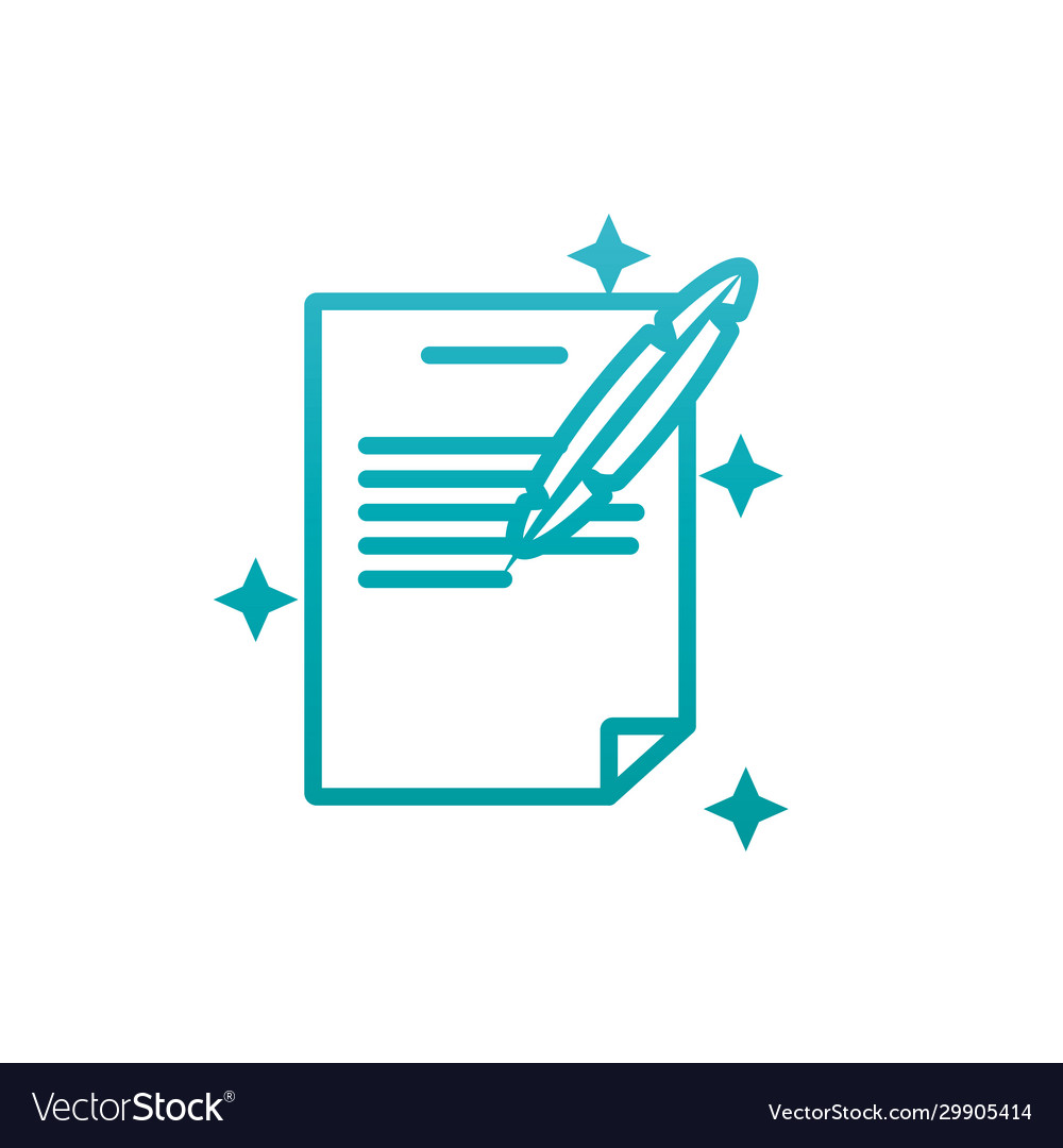 Isolated data document and feather gradient style vector image Isolated data document and feather gradient style