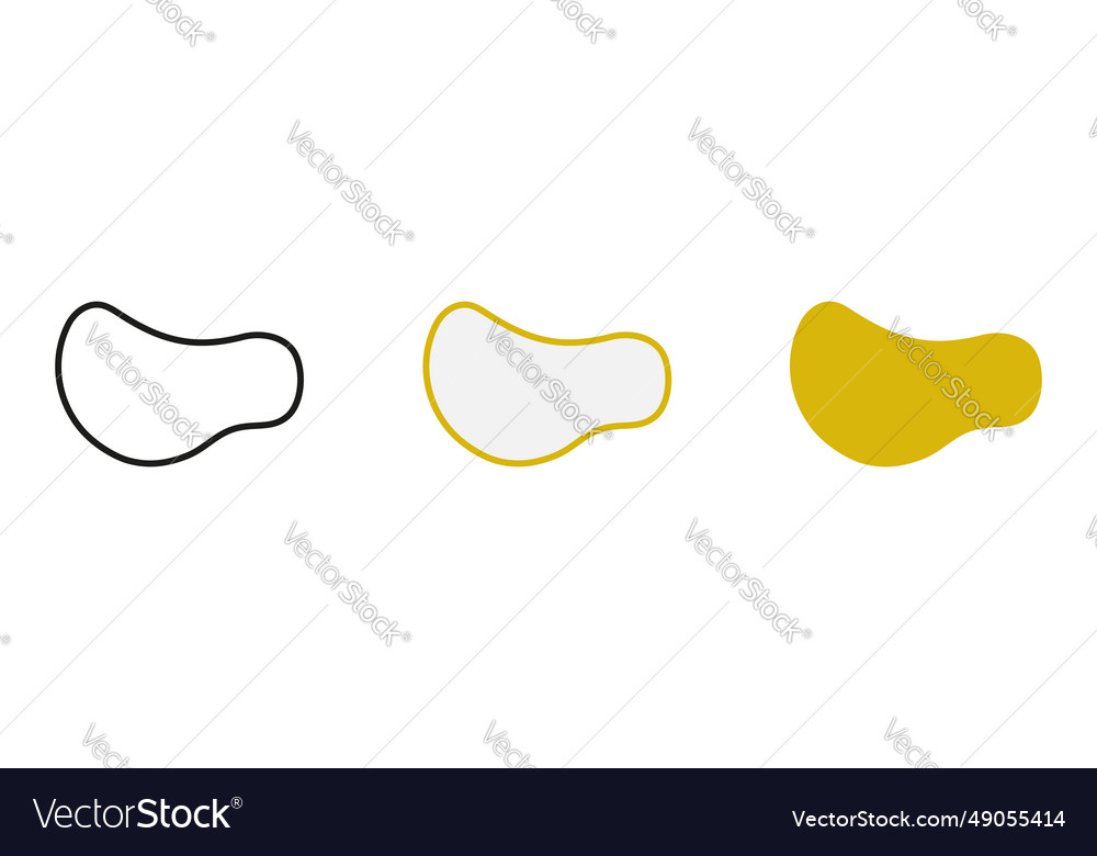 Liquid abstract shape set blob in minimal vector image Liquid abstract shape set blob in minimal