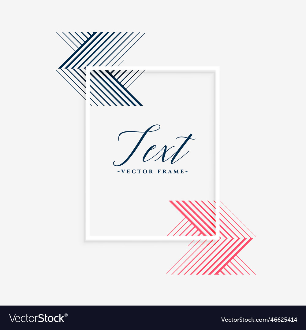 Minimal lines frame background with text space