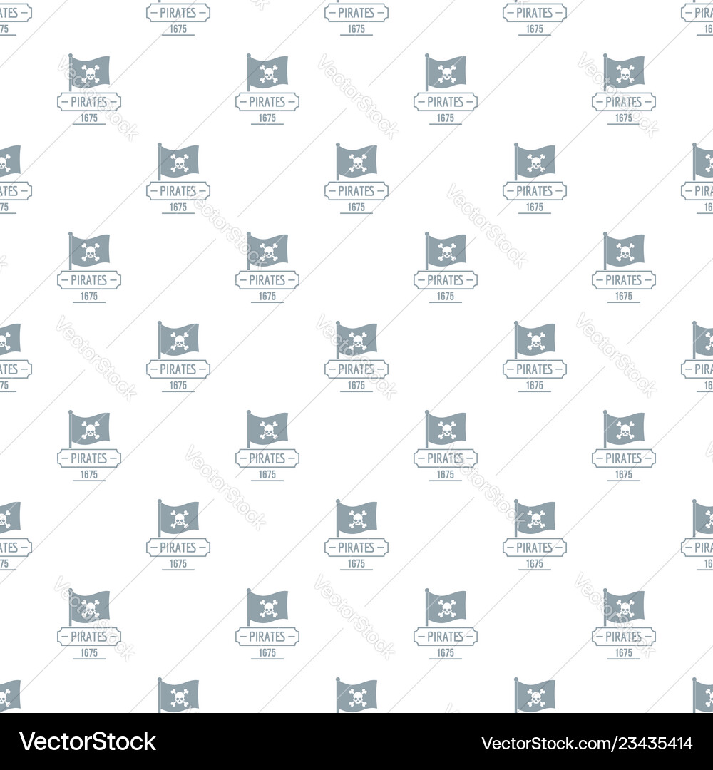 Pirate flag pattern seamless Royalty Free Vector Image