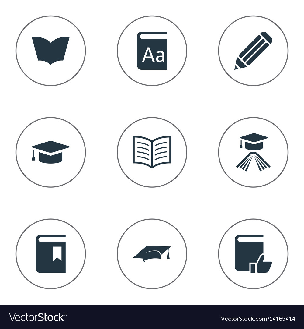 Set of simple knowledge icons