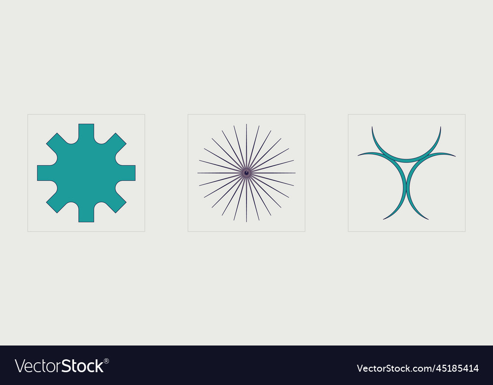 Set of y2k style objects retro vector image Set of y2k style objects retro