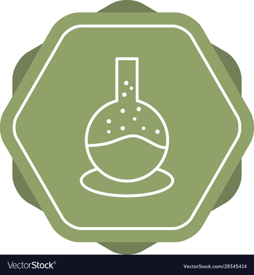 Unique bubbles from experiment line icon