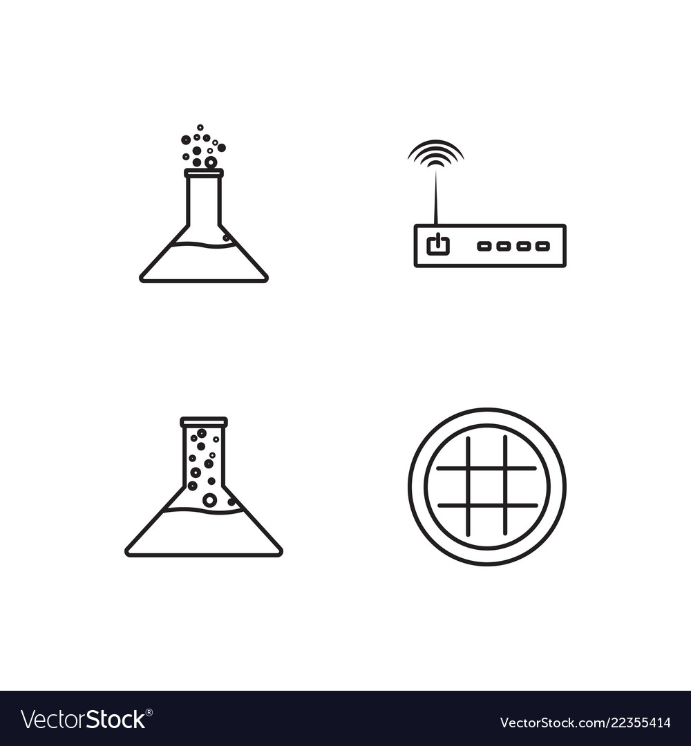Web simple outlined icons set
