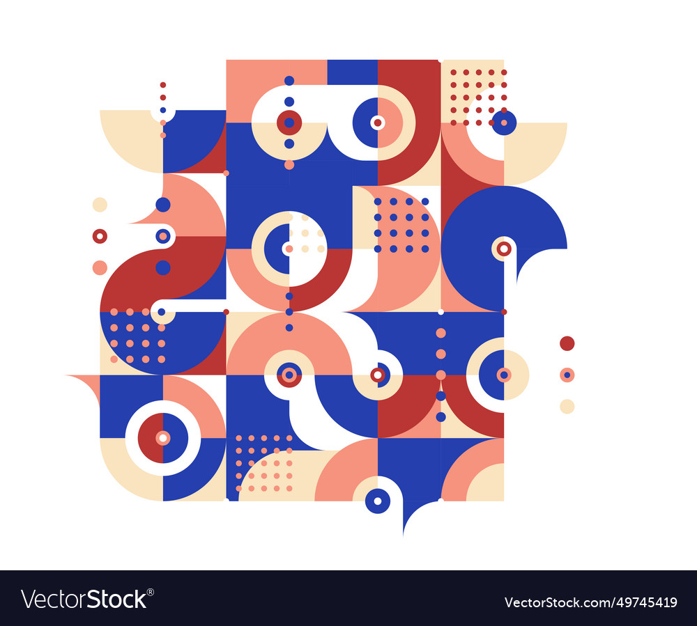Abstract geometric background modular tiling vector image Abstract geometric background modular tiling
