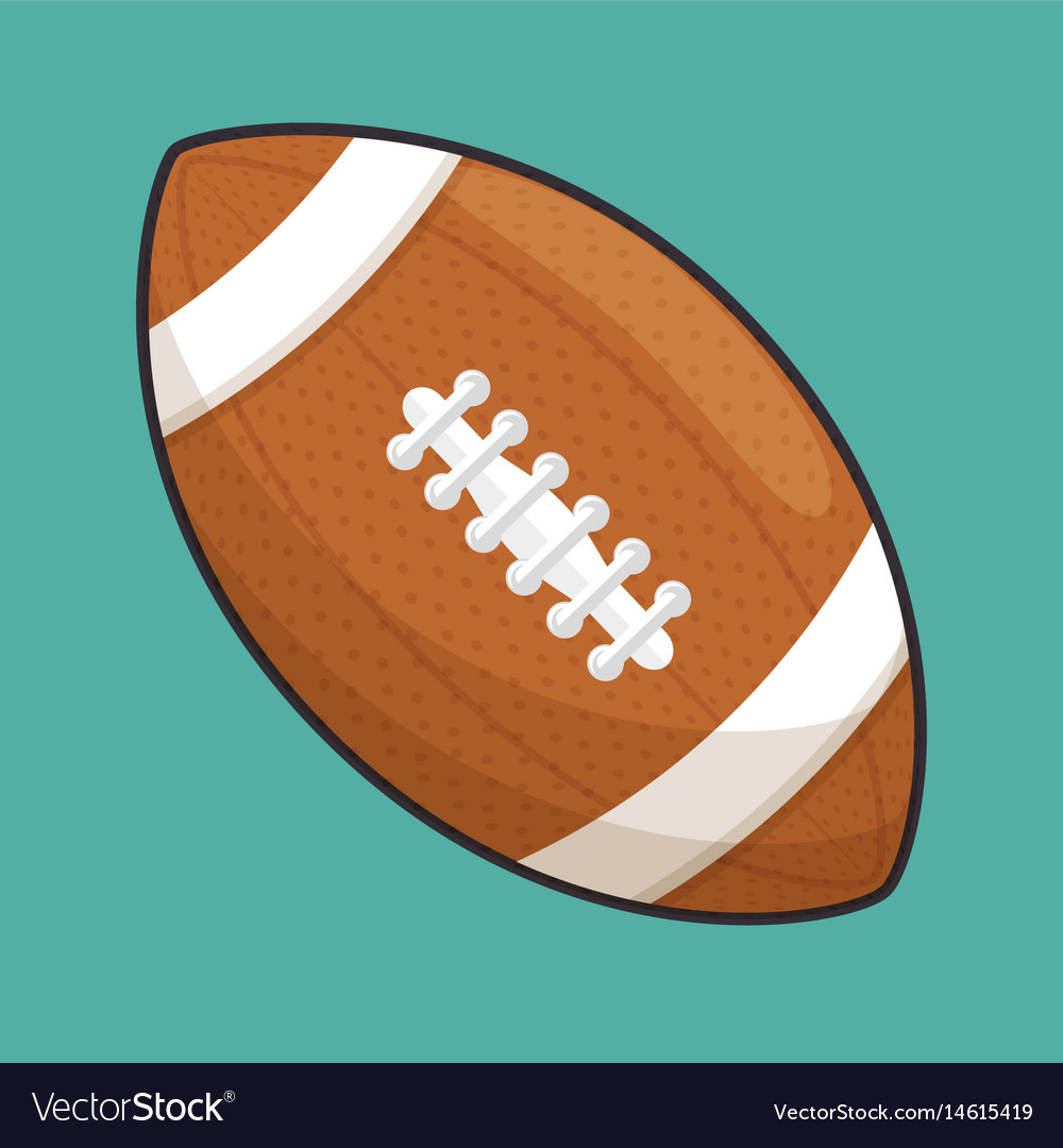 American football sport ball isolated icon