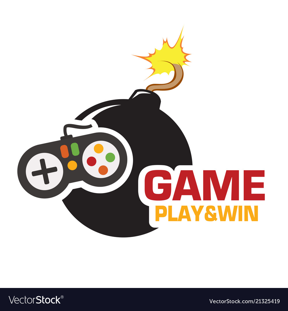 Game play and win joystick black bomb image